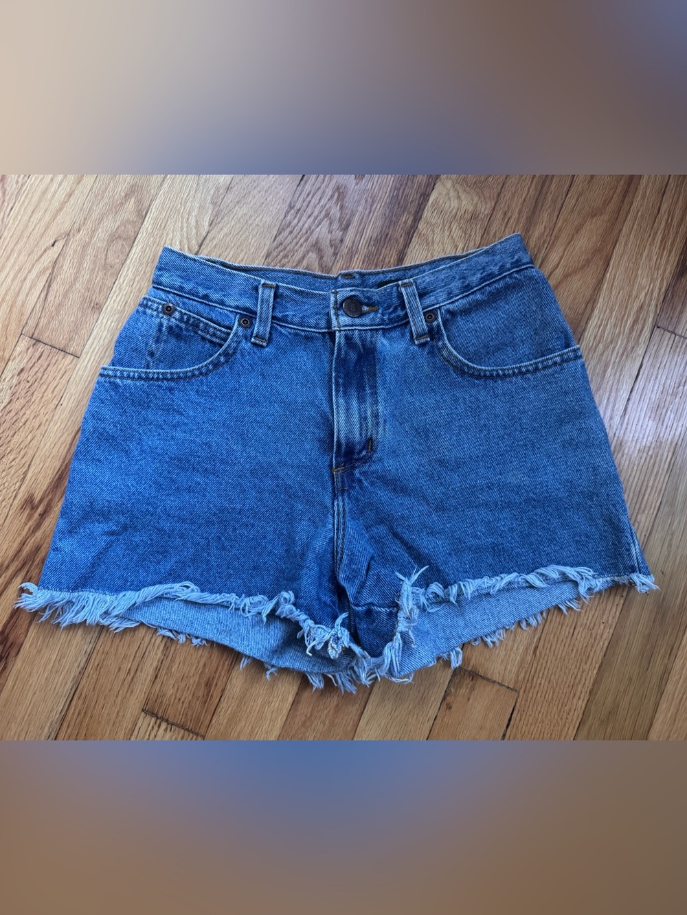 Vintage denim cut off shorts